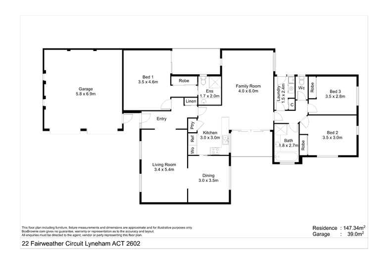 22 Fairweather Circuit Lyneham 22 Fairweather Circuit Lyneham